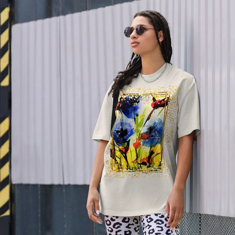 original watercolour painting design printed on shirt product image (8)