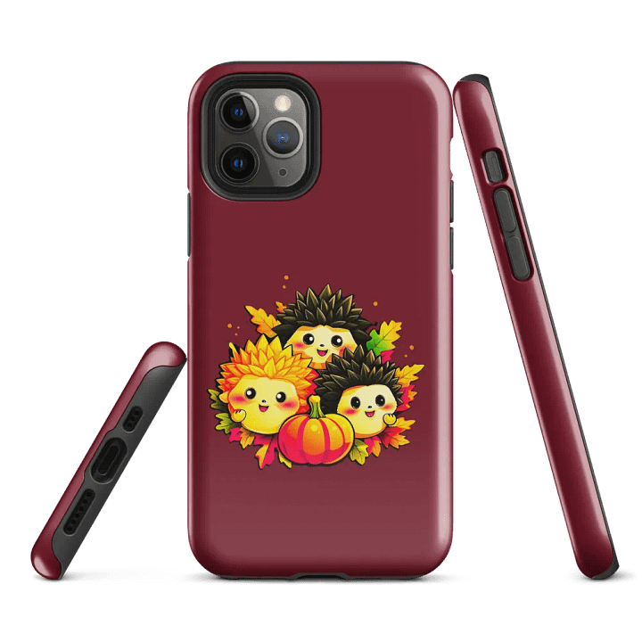 Autumnal Hedgehog Charm iPhone Case product image (1)
