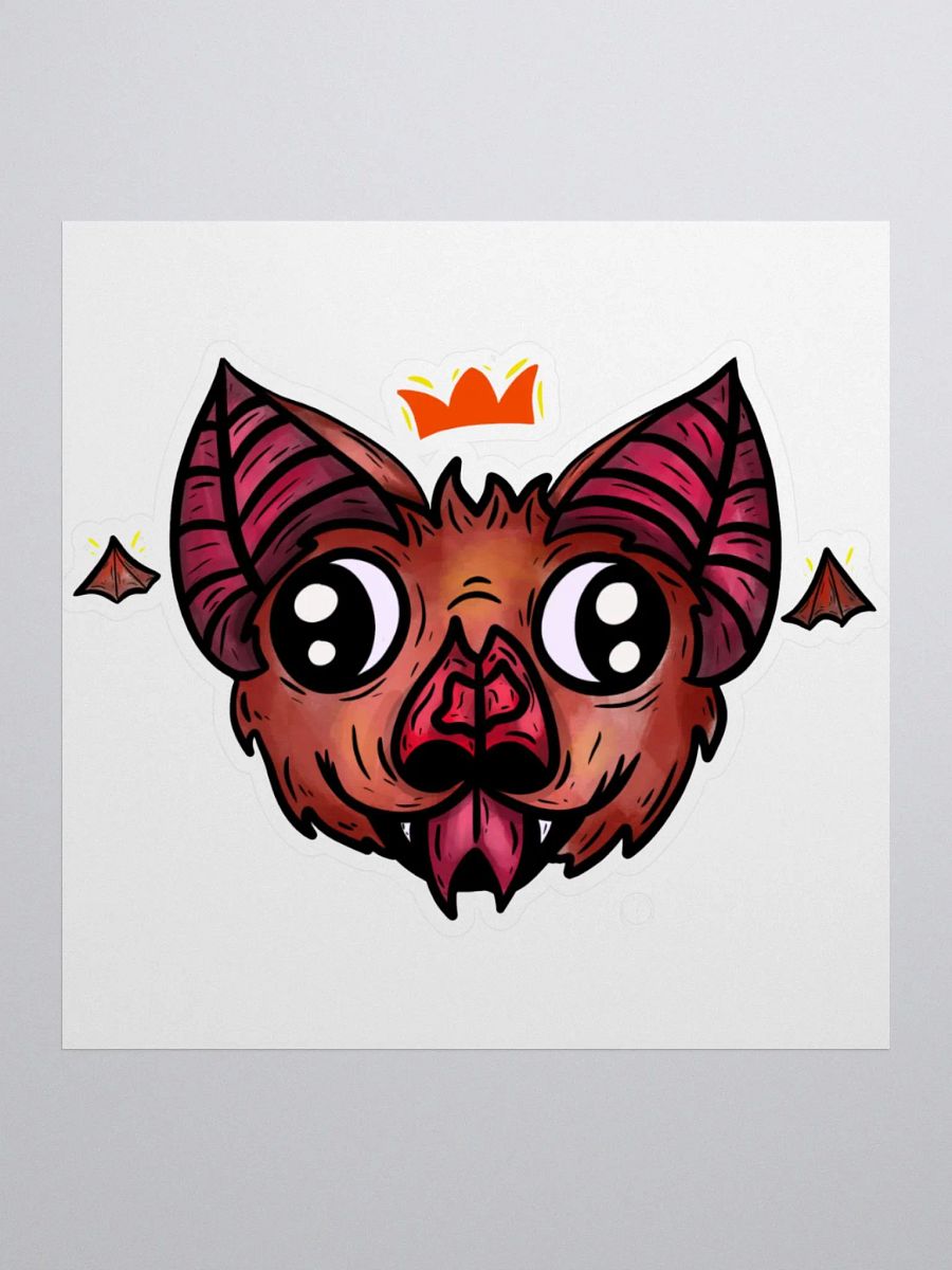 Tobias the bat full color sticker product image (1)