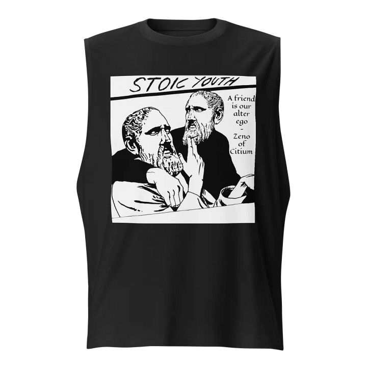 Stoic Youth Zeno of Citium quote Bella+Canvas Muscle Tank product image (1)