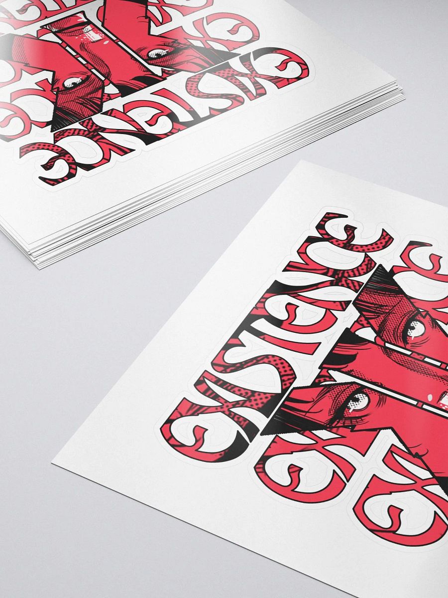 Punched Raw Typography Slap Sticker product image (5)