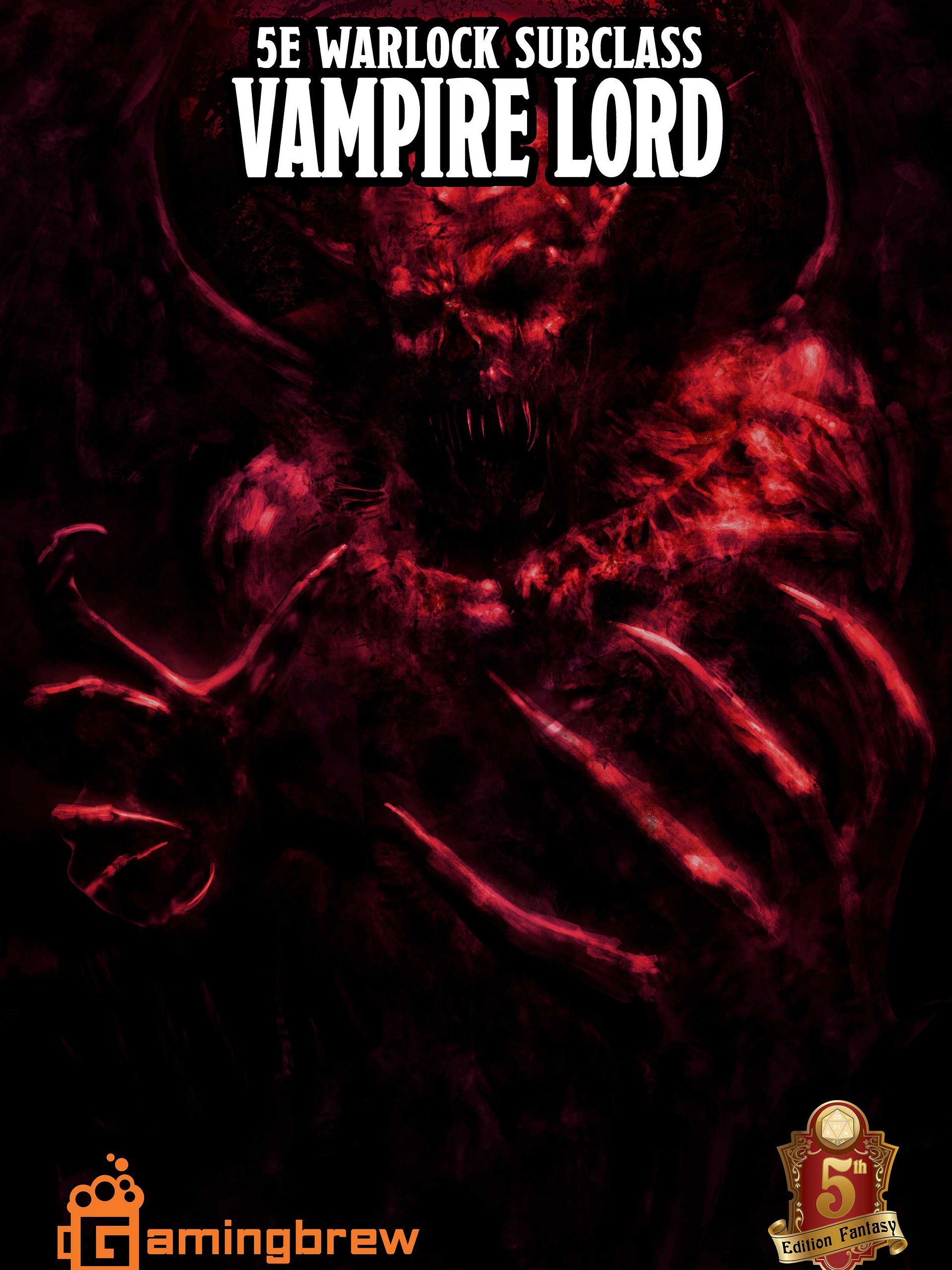 Vampire Lord | 5E 24 Warlock Subclass product image (1)