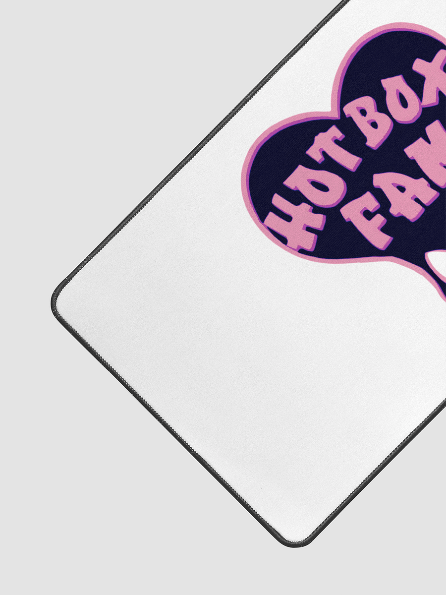 HOT BOX FAM BLACK AND PINK LOGO DESK MAT product image (3)