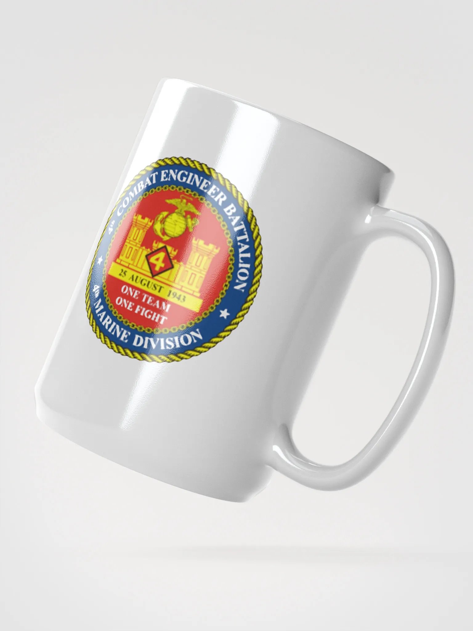 4th Combat Engineer: White Coffee Cup product image (2)