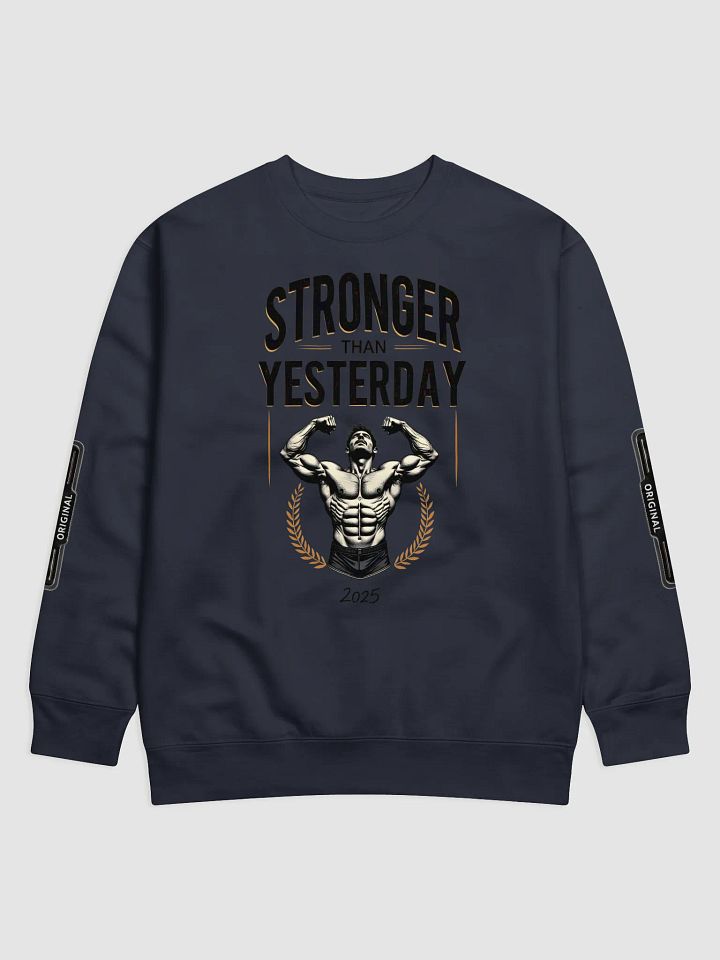 KLERIK Original Emblem Sweatshirt - stronger than yesterday MUSCLE product image (1)