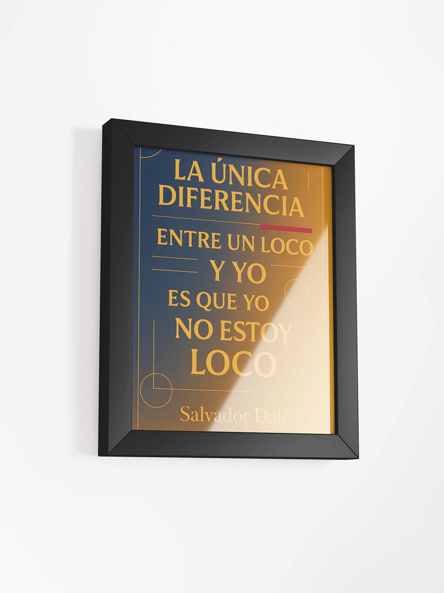 Póster ultra-premium Salvador Dalí con cita surrealista española trending 2025 product image (2)