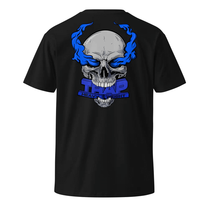 EBE Trap Heavyweight T-Shirt (Blue Logo) product image (1)