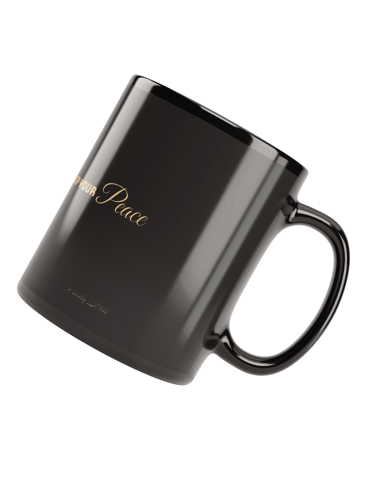 Soully Mine- GOLD PRINT Release Control. Keep Your Peace Mug product image (4)