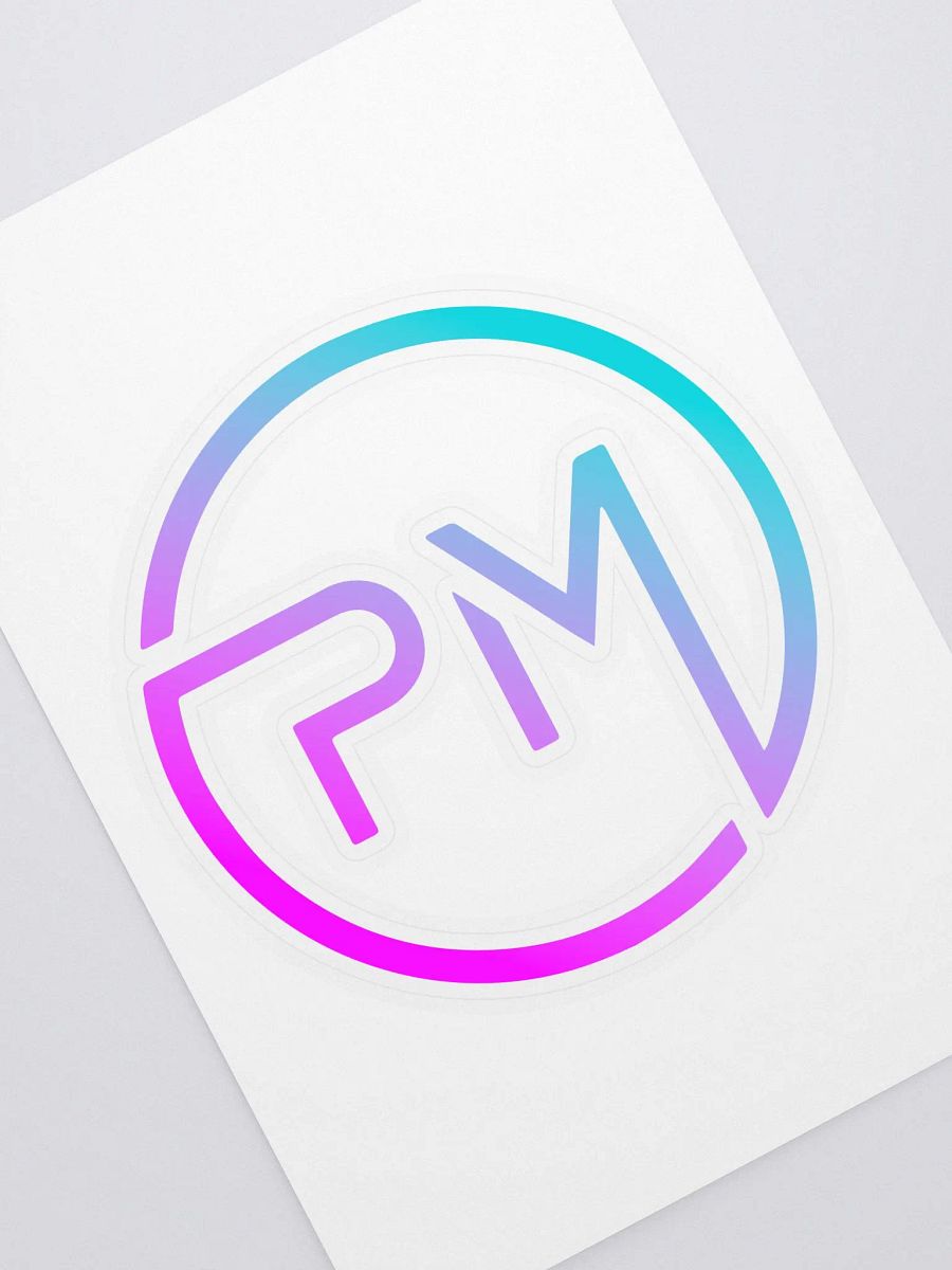 Dynamic Gradient Logo Sticker Sheet product image (1)