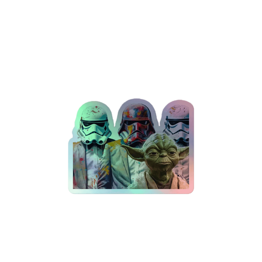 Galactic Splatter Stormtrooper w/Yoda Sticker Set product image (1)