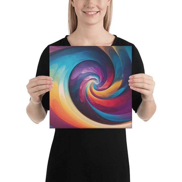 The Psychedelic Rainbow Spiral Canvas product image (2)