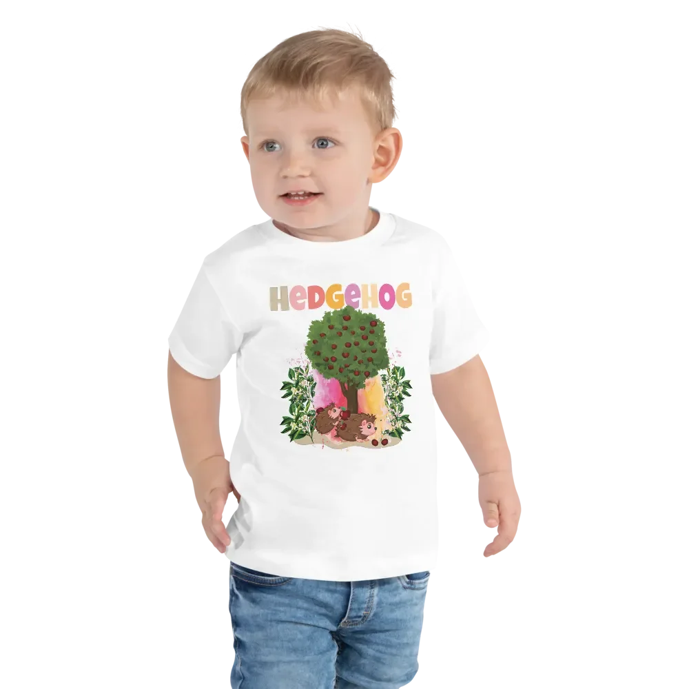 Hedgehog Cute Colorful Funny Bella +Canvas Toddler T-Shirt – Fun Gift for Kids product image (5)