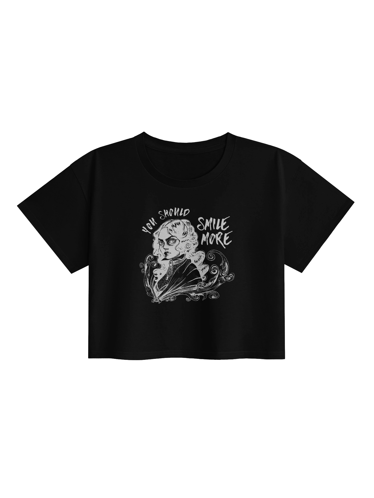 "SMILE MORE" Crop Top (Design #1) product image (1)