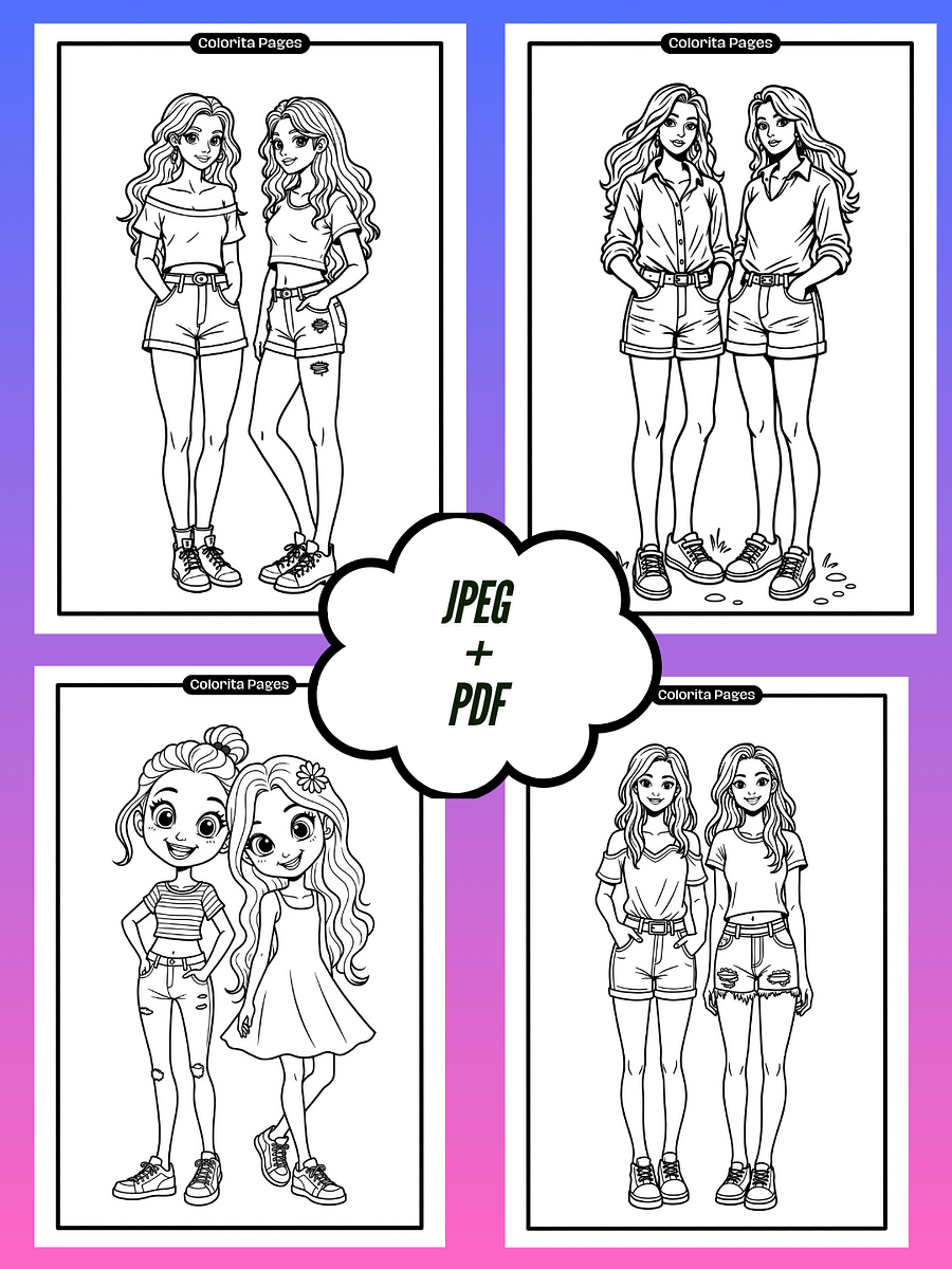 Colorita Girls - Coloring Pages product image (2)