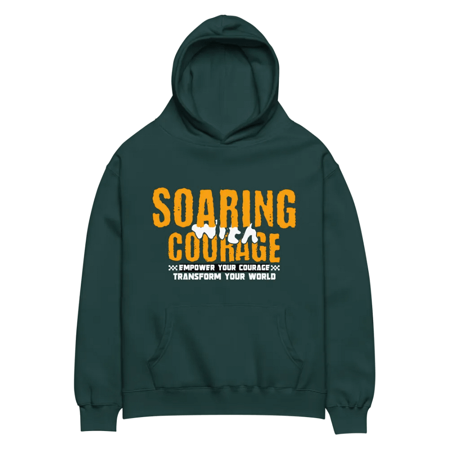 Soaring with courage unisex hoodie product image (4)