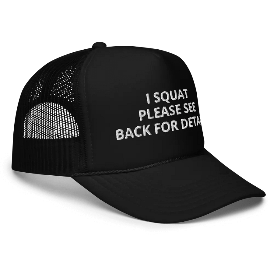 Workout Squat Fitness Weightlifting Gym - Embroidered Hat Trucker Cap product image (3)