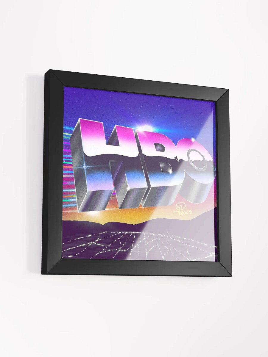 HBO Retro Chrome Framed Art product image (3)