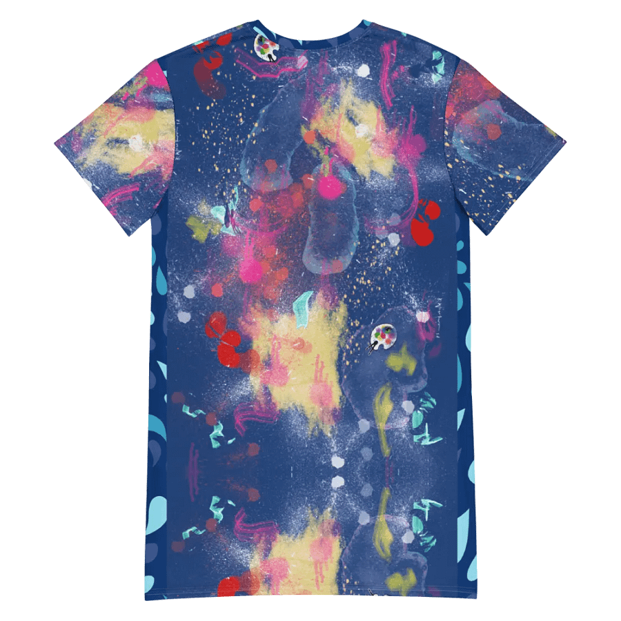 SplatterWear #7 T-Shirt Dress/True Blue product image (2)