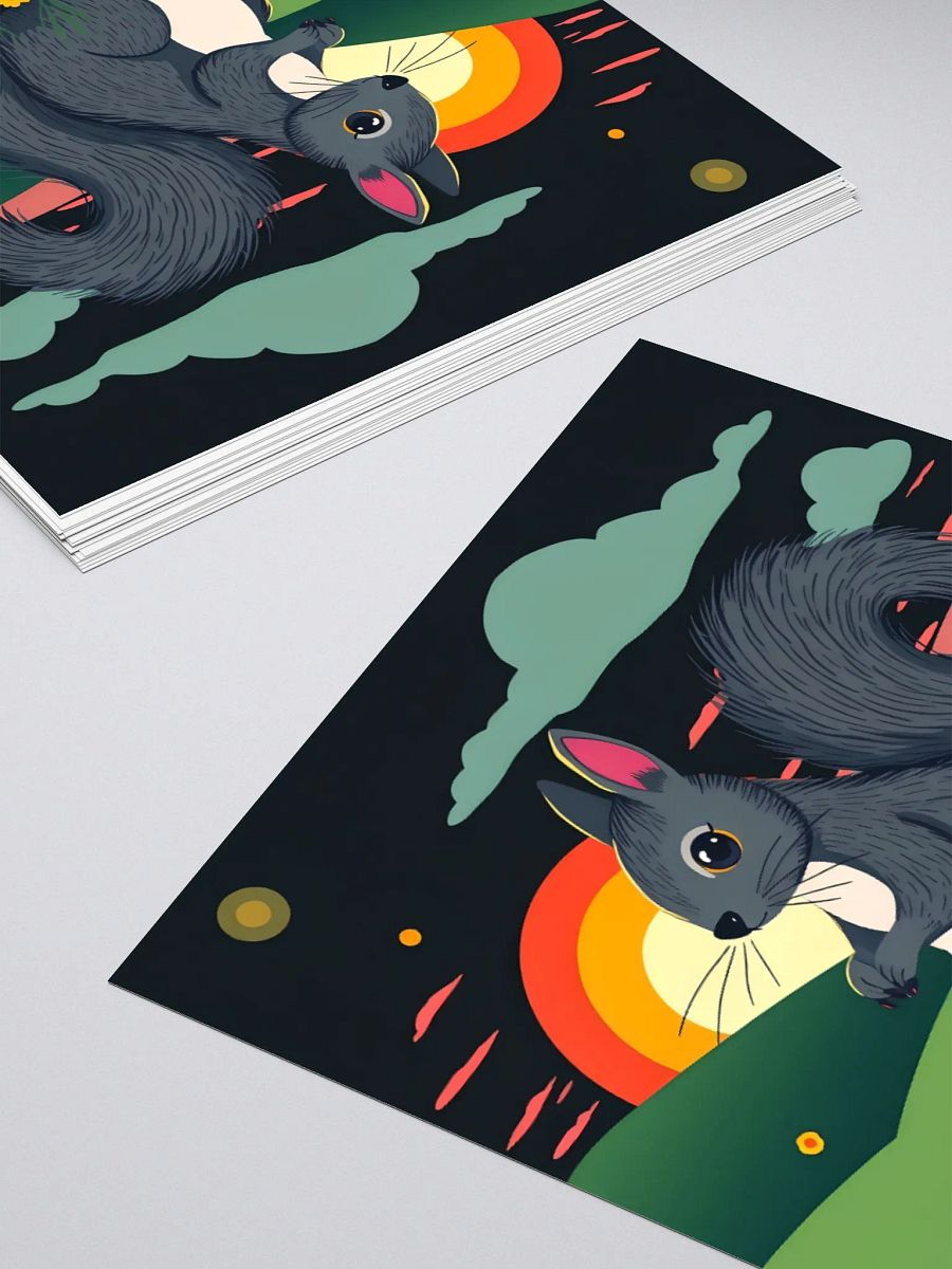 Whimsical Squirrel Meadow Stickers product image (12)