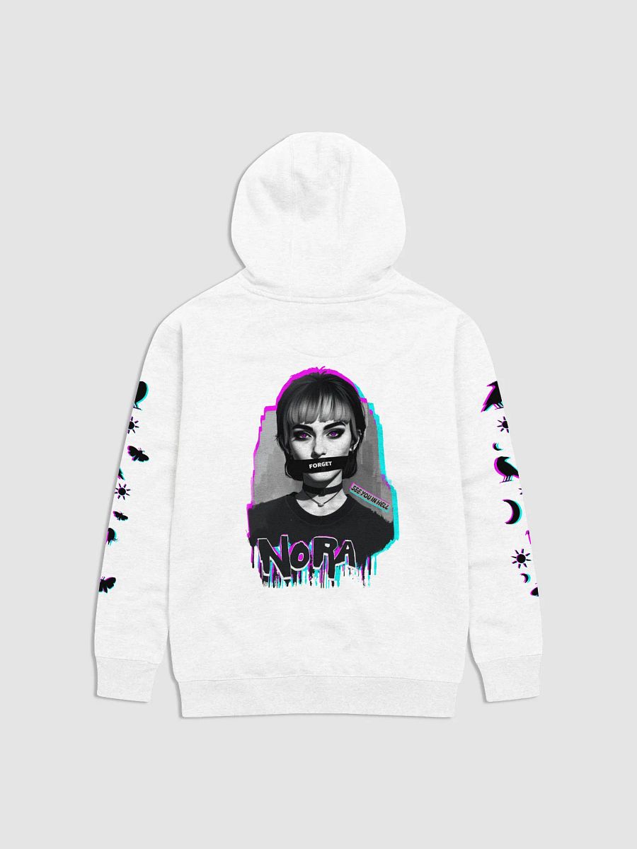 Lost Records: Bloom & Rage; Nora Malakian "FORGET" Hoodie Print (Raven, Sun, Moon, Moth) product image (3)