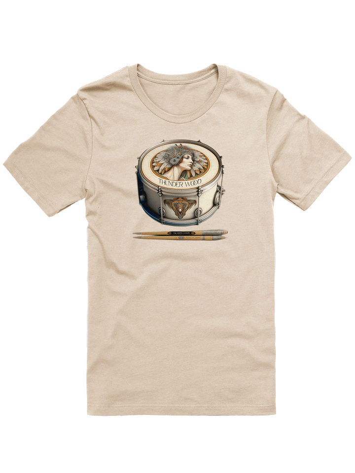 Thunder Wood Snare Drum Art T-Shirt product image (1)