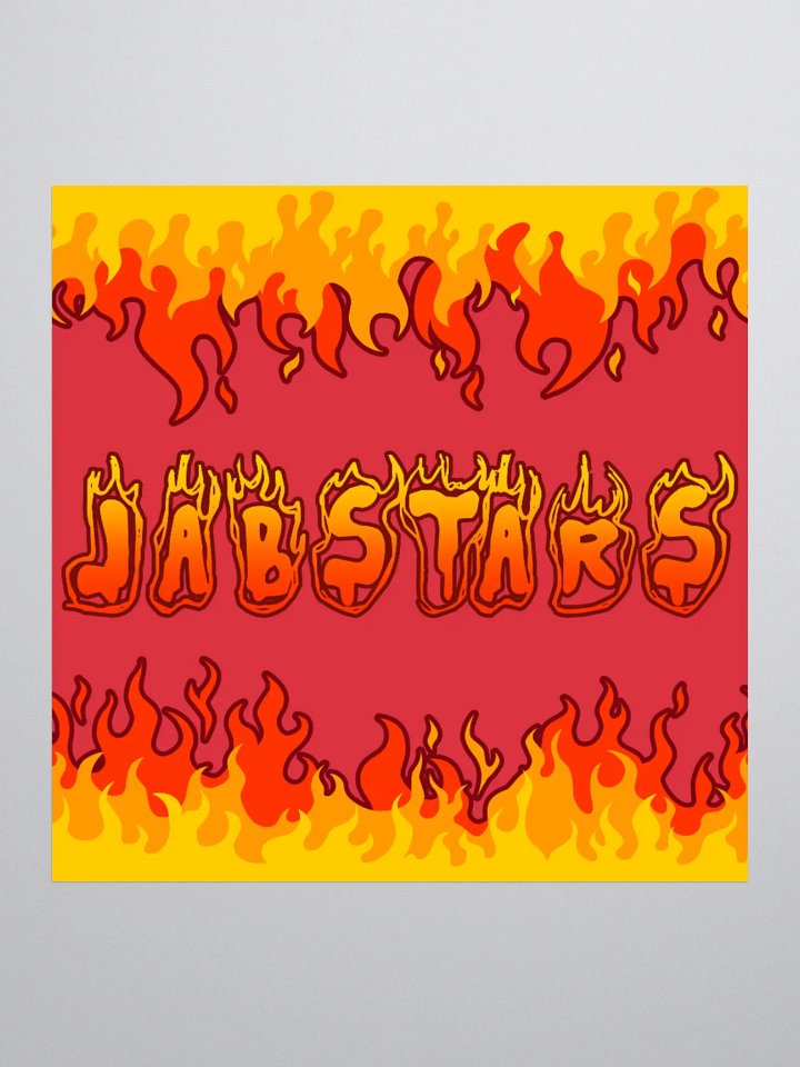 JABSTARS ON FIRE STICKER product image (1)