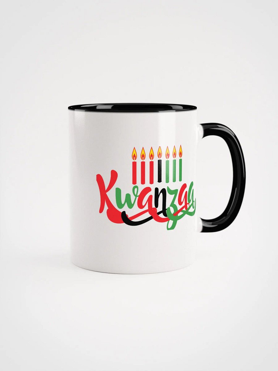 Kwanzaa Color-Accent Mug w/ Kinara & Principles product image (7)