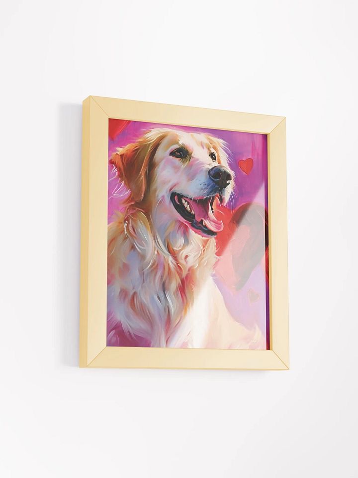 Radiant Retriever Love - Framed Matte Poster product image (3)