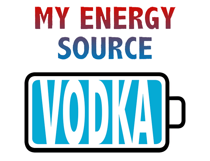 Vodka is My Energy Source T-Shirt product image (2)
