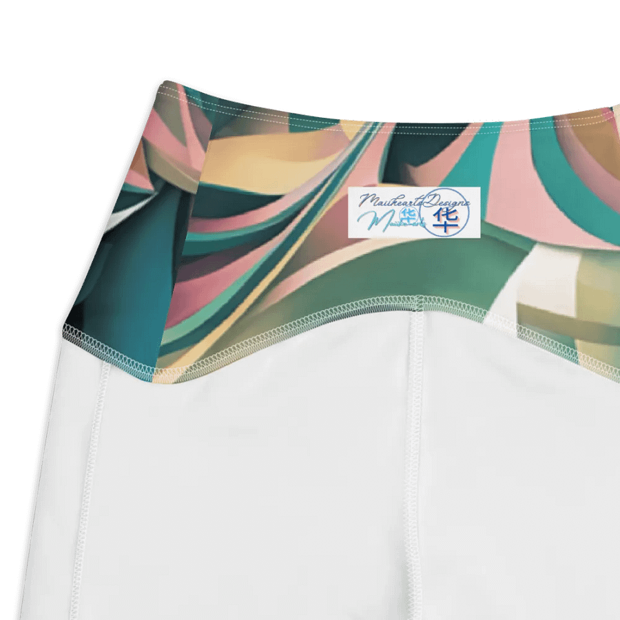 Abstract Lithographic Pattern Design Leggings with pockets - V6 product image (7)