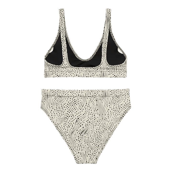Midnight Drift High-Waisted Bikini Set – Where Soft Meets Bold product image (2)