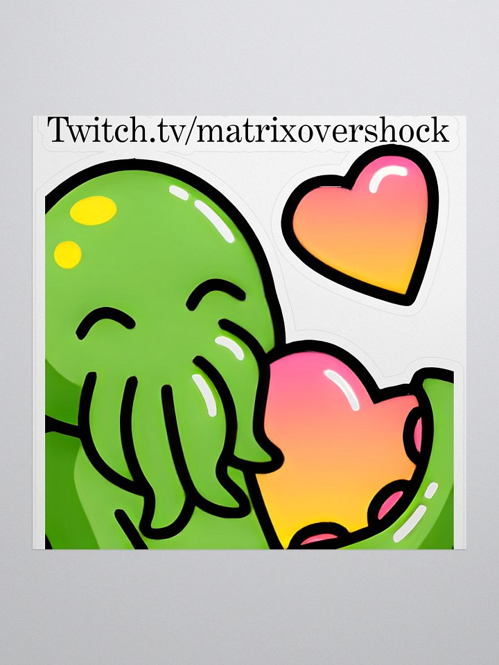 5.5 x 5.5 Cthulhu Love Sticker product image (1)