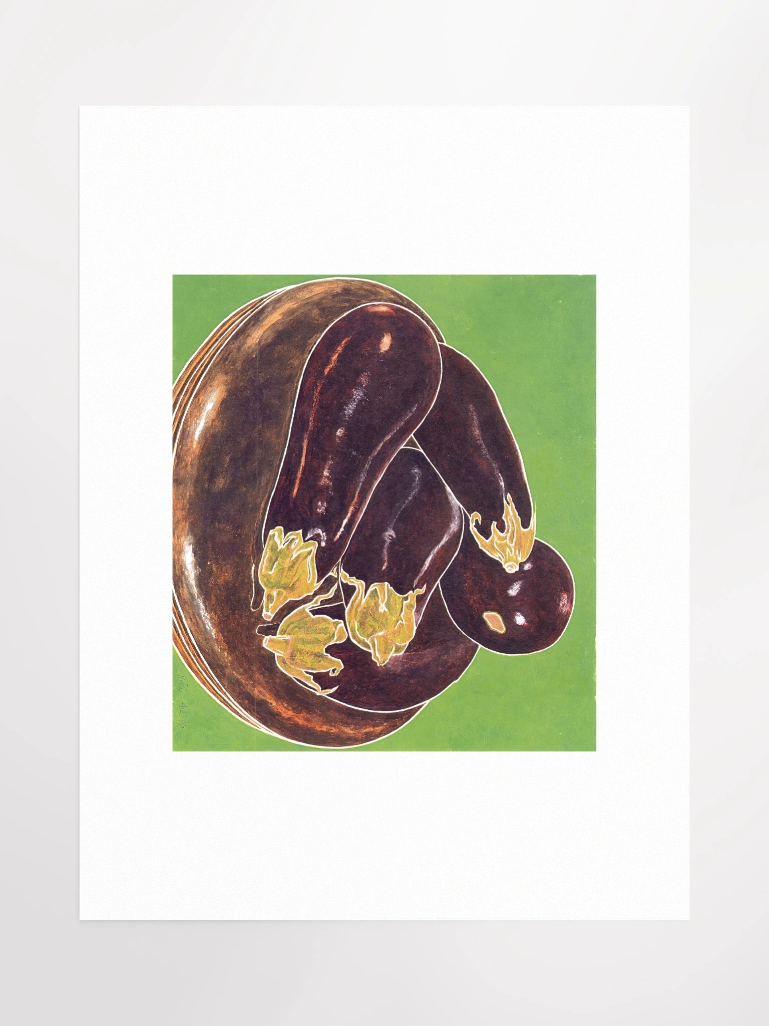 Eggplant and Piano Stool 04.02.06 Print product image (2)