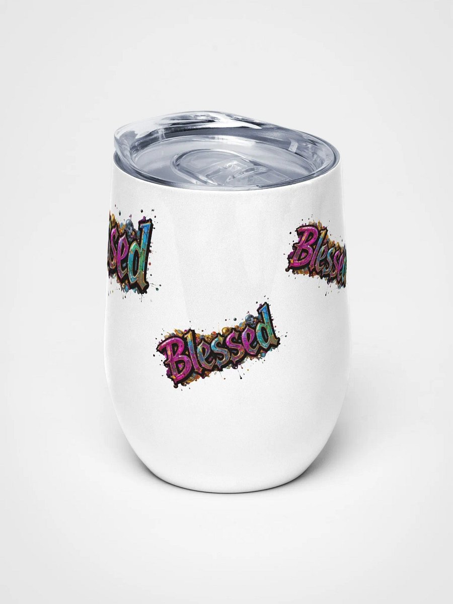 Blessed Glitter Wine Tumbler product image (5)