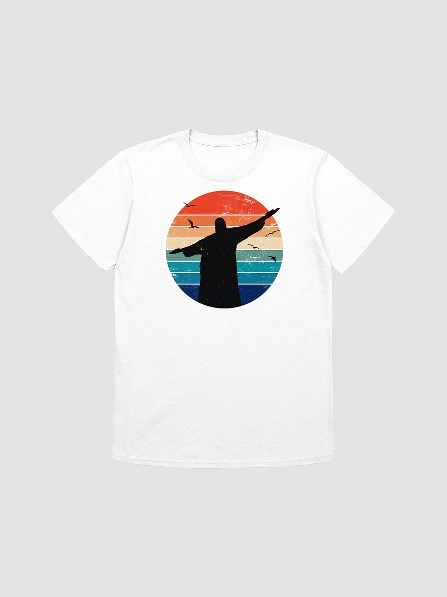 Christ the Redeemer Brazil Retro Sunset Art T-Shirt product image (2)