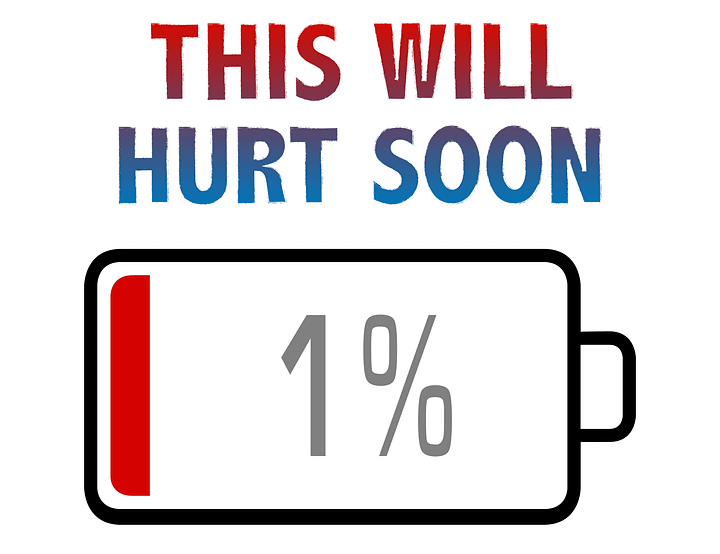 This Will Hurt Soon with Battery at 1% T-Shirt product image (2)