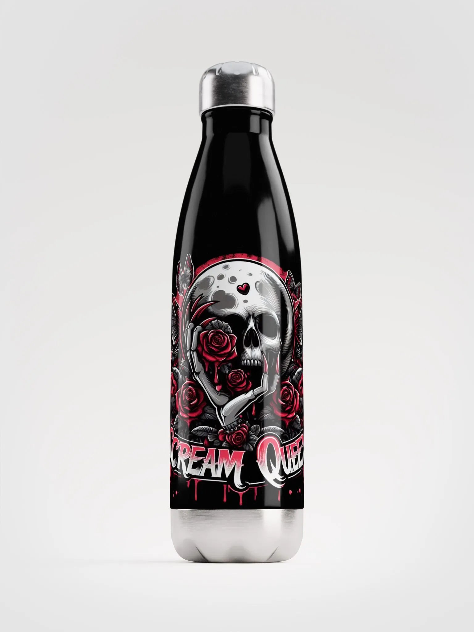 Gothic Scream Queen Stainless Steel Water Bottle product image (2)