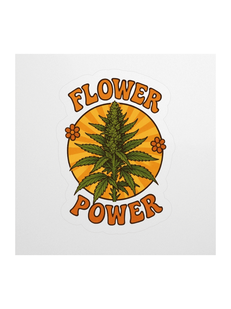 Flower Power Kiss Cut Stickers product image (2)