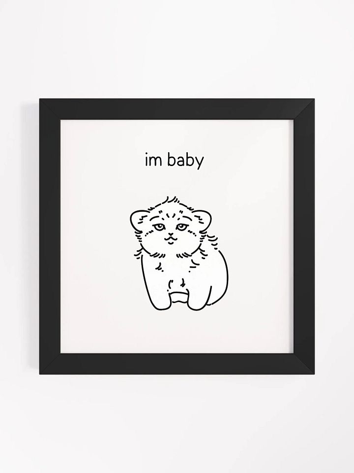 I'm Baby Manul - Framed Print product image (3)