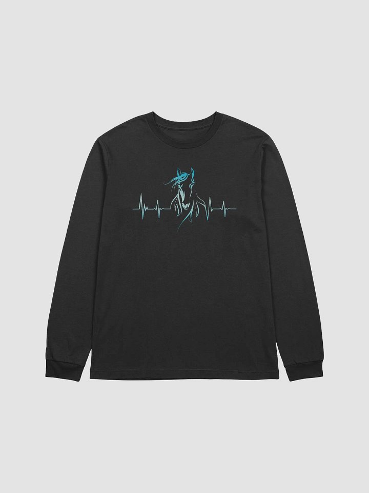 Horse Heartbeat Bella+Canvas Supersoft Long Sleeve T-Shirt product image (1)