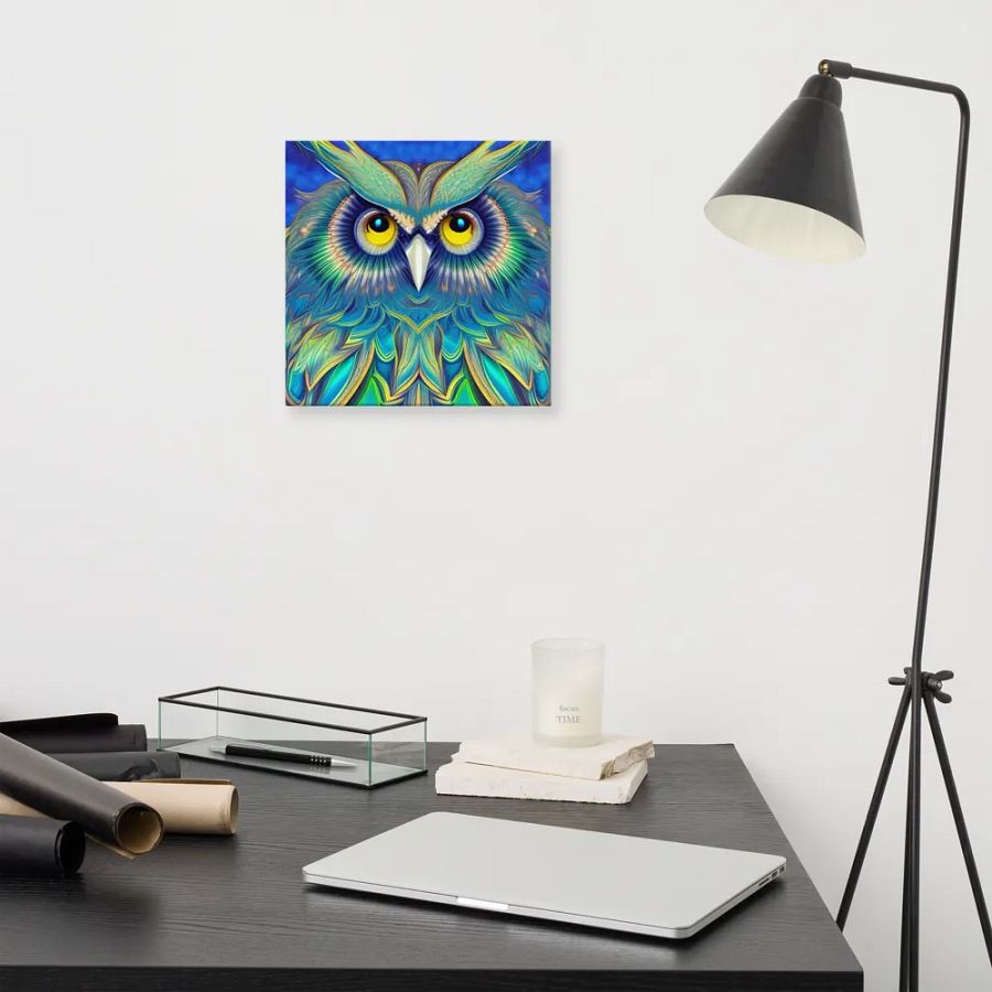 Fantasy Fractal Owl Art - v3 product image (9)