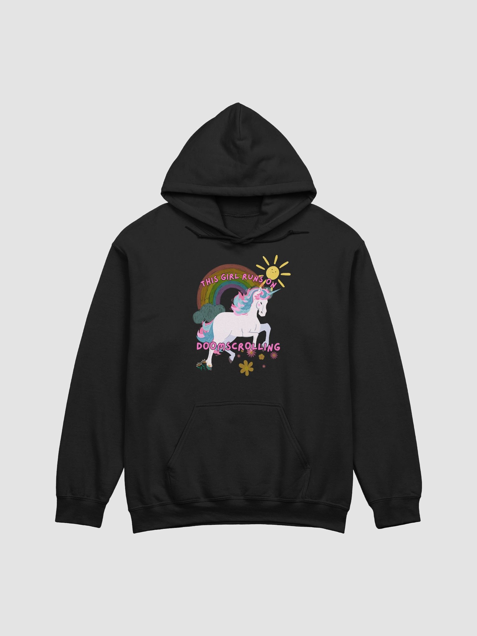 This girl runs on doomscrolling Hoodie product image (1)