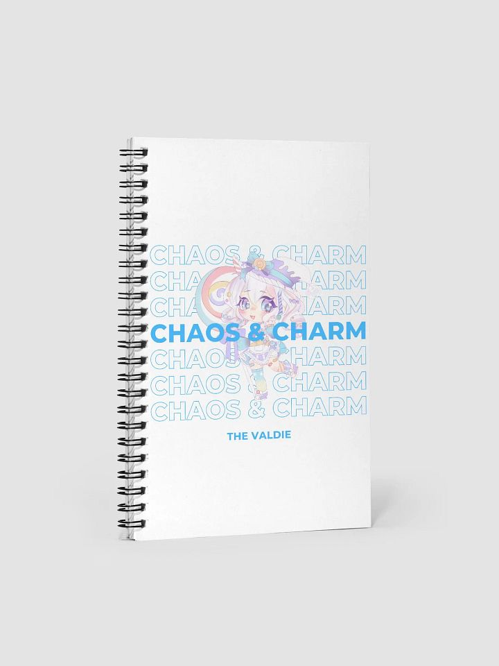 Blue Chaos & Charm Spiral Notebook product image (1)