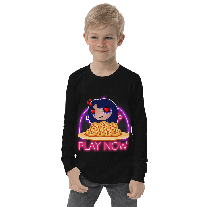 Youth Pizza Gamer Long Sleeve Top product image (1)