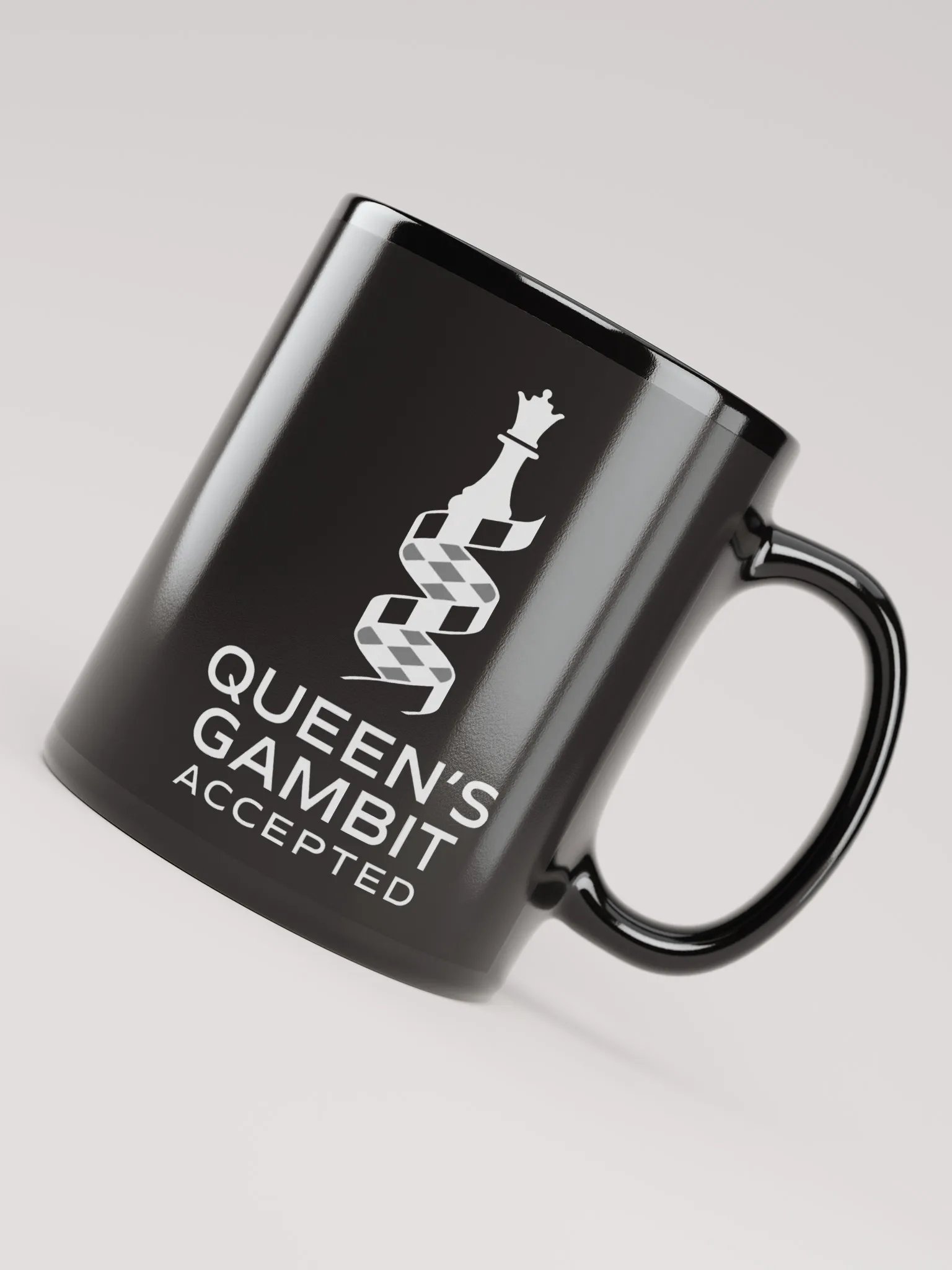 Queen's Gambit Accepted - Black Glossy Mug product image (8)