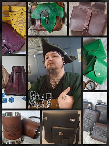 Art vs Artist!

Here’s the face behind the leather; tankards, bracers, belts, dice bags, and all the other bits that somehow ...