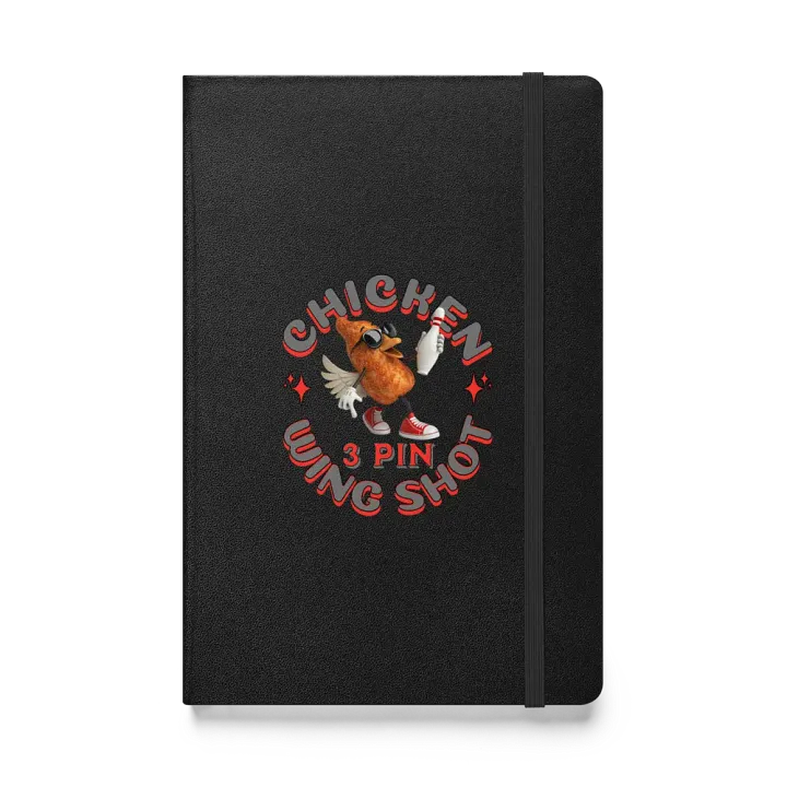 Chicken Wing Shot 3 Pin Bowling Funky Hardcover Notebook product image (1)