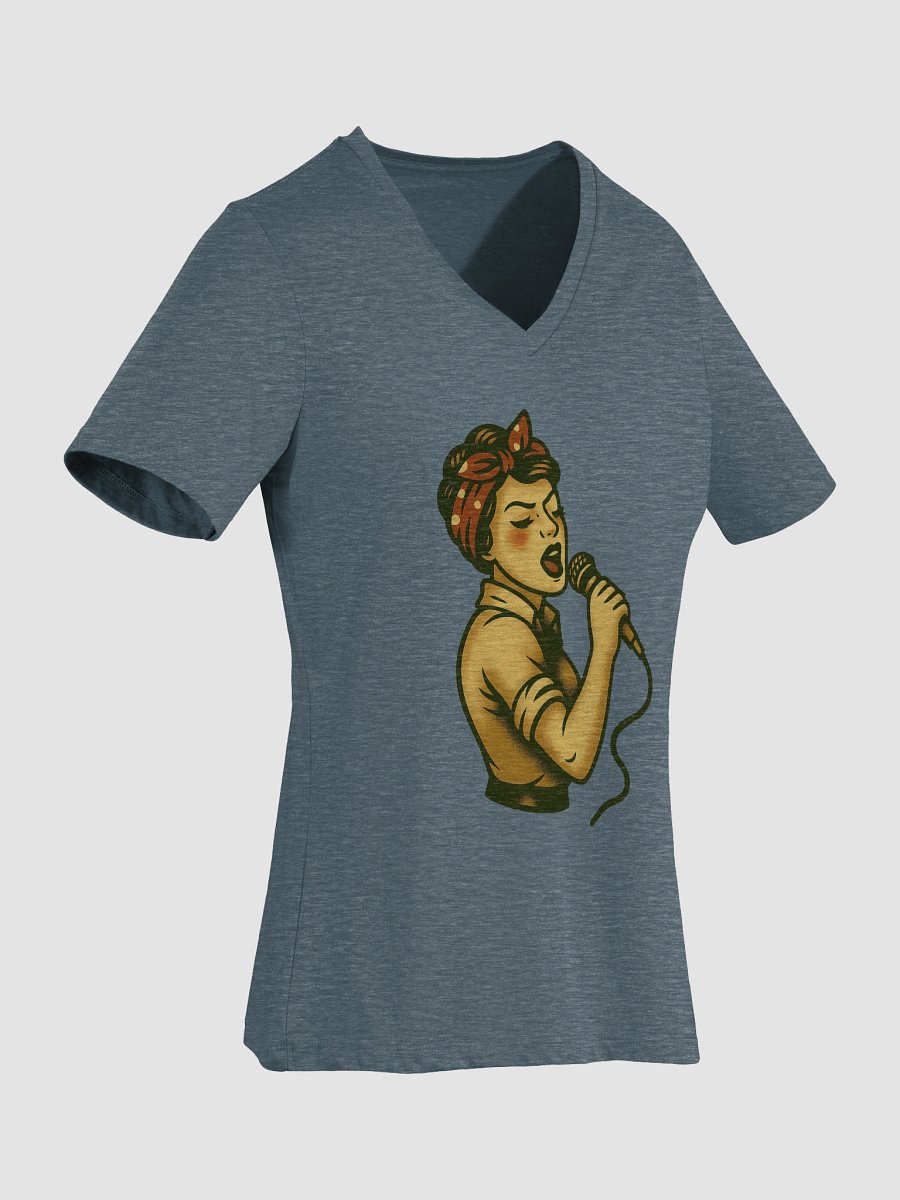 Singing Rosie V Neck Tee product image (12)