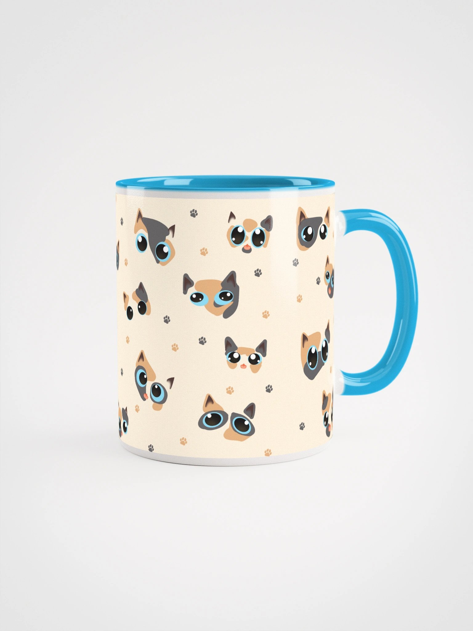 Calico Cat Faces (Blue Eyes) Mug product image (1)