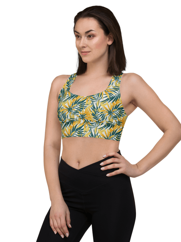 Tropical Summer | Recycled Longline Sports Bra product image (2)